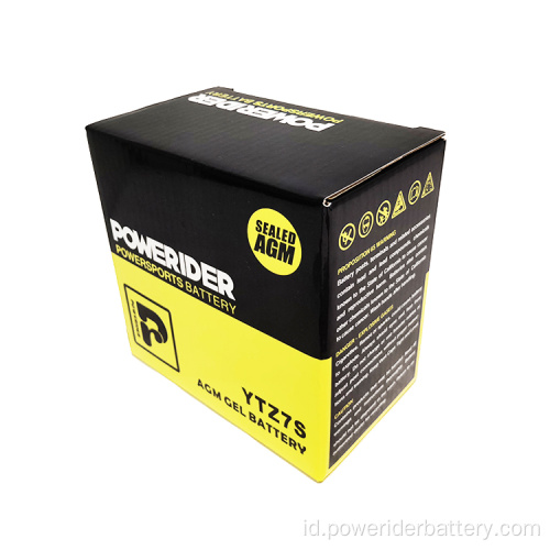 12v 5Ah Ytz7s Tertutup Baterai Motor Starter